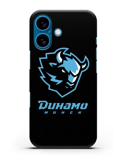 Чехол ХК Динамо-Минск с белорусским орнаментом силиконовый для iPhone 16