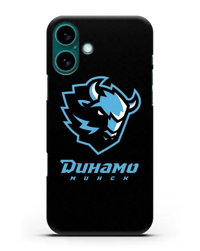 Чехол ХК Динамо-Минск с белорусским орнаментом силиконовый для iPhone 16 Plus