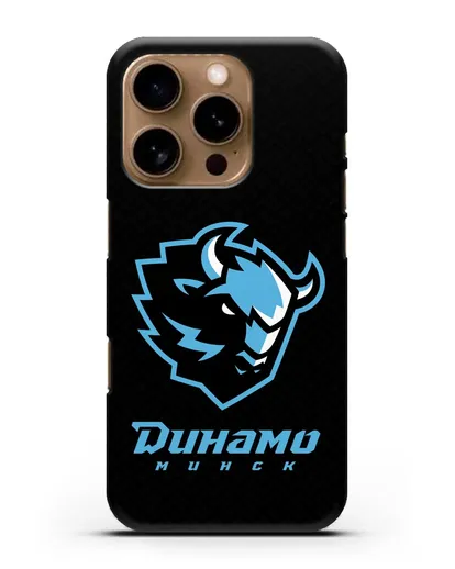 Чехол ХК Динамо-Минск с белорусским орнаментом силиконовый для iPhone 16 Pro