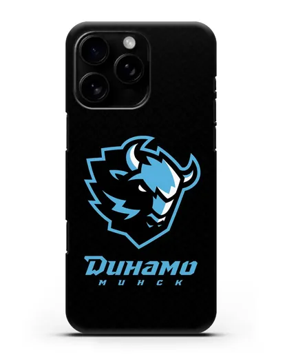 Чехол ХК Динамо-Минск с белорусским орнаментом силиконовый для iPhone 16 Pro Max