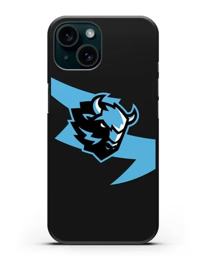 Чехол с символикой ХК Динамо-Минск силиконовый для iPhone 15