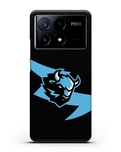 Чехол с символикой ХК Динамо-Минск силиконовый для Xiaomi Poco X6 Pro