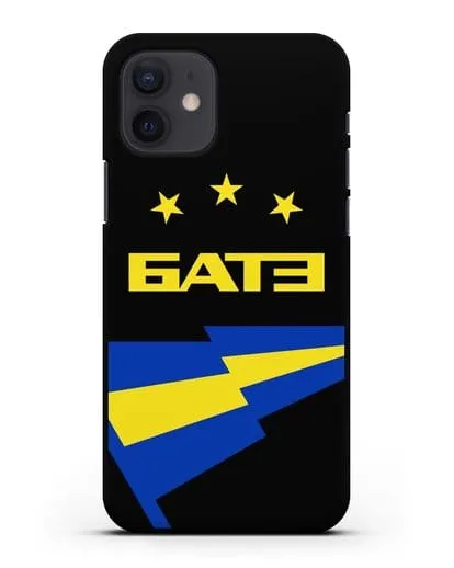 Чехол с символикой ФК БАТЭ силиконовый для iPhone 12