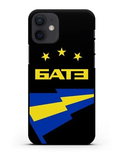 Чехол с символикой ФК БАТЭ силиконовый для iPhone 12 mini