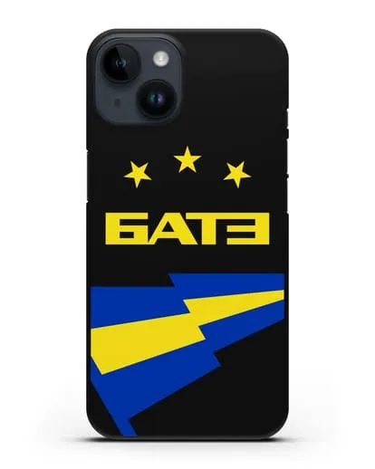 Чехол с символикой ФК БАТЭ силиконовый для iPhone 14