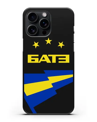 Чехол с символикой ФК БАТЭ силиконовый для iPhone 15 Pro Max