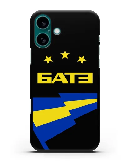 Чехол с символикой ФК БАТЭ силиконовый для iPhone 16 Plus