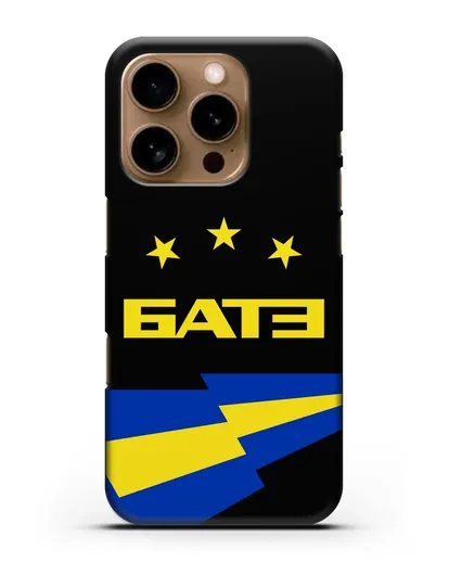 Чехол с символикой ФК БАТЭ силиконовый для iPhone 16 Pro