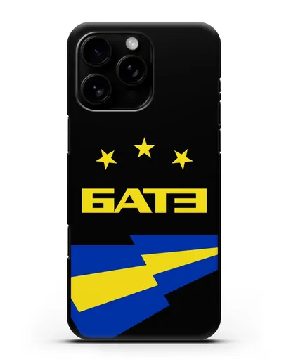 Чехол с символикой ФК БАТЭ силиконовый для iPhone 16 Pro Max