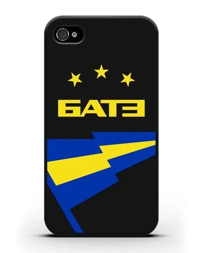 Чехол с символикой ФК БАТЭ силиконовый для iPhone 4/4s