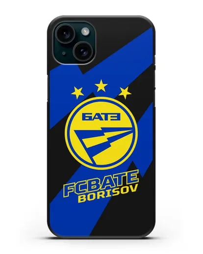 Чехол с логотипом ФК БАТЭ силиконовый для iPhone 15 Plus