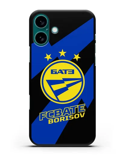 Чехол с логотипом ФК БАТЭ силиконовый для iPhone 16 Plus