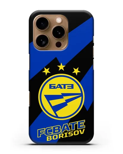 Чехол с логотипом ФК БАТЭ силиконовый для iPhone 16 Pro