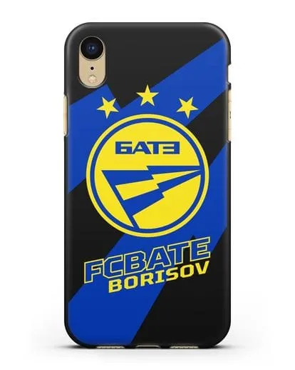Чехол с логотипом ФК БАТЭ силиконовый для iPhone XR
