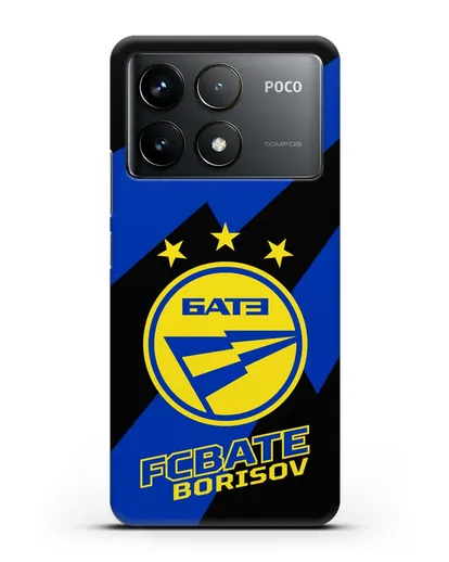 Чехол с логотипом ФК БАТЭ силиконовый для Xiaomi Poco F6 Pro