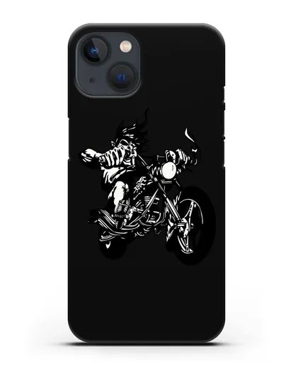 Чехол с изображением Байкер силиконовый для iPhone 13