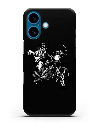 Чехол с изображением Байкер силиконовый для iPhone 16