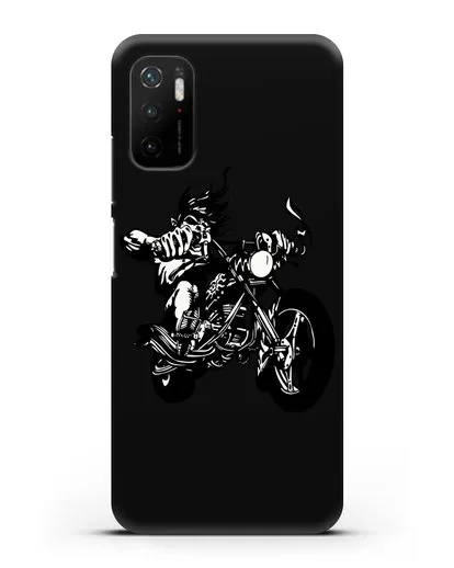 Чехол с изображением Байкер силиконовый для Xiaomi Poco M3 Pro
