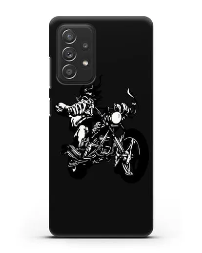 Чехол с изображением Байкер силиконовый для Samsung Galaxy A53