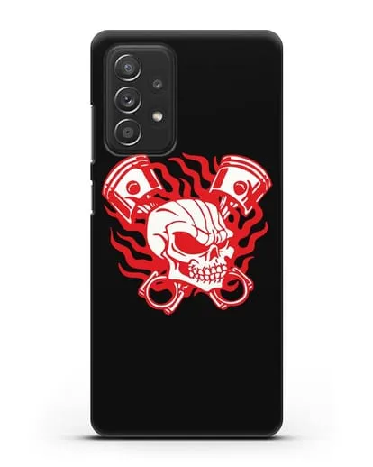 Чехол с изображенем Череп и поршни силиконовый для Samsung Galaxy A53