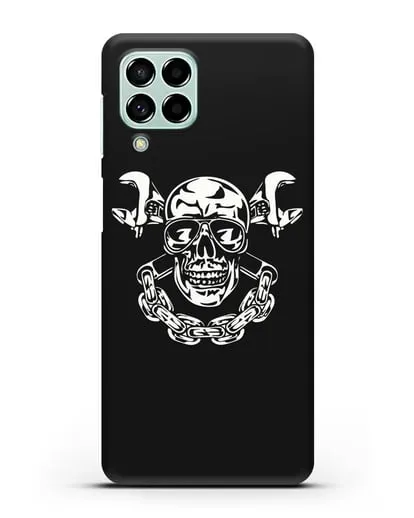 Чехол с изображением Череп и гаечные ключи силиконовый для Samsung Galaxy M53 [SM-M536]