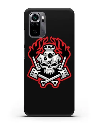 Чехол с изображанием Череп и двигатель силиконовый для Xiaomi Poco M5s