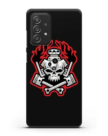 Чехол с изображанием Череп и двигатель силиконовый для Samsung Galaxy A53