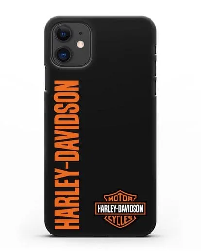 Чехол с надписью Harley-Davidson и логотипом силиконовый для iPhone 11