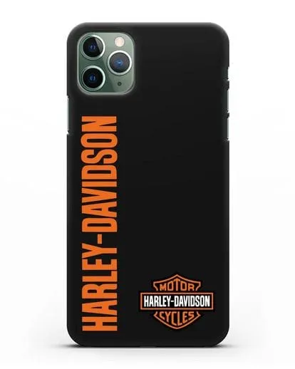 Чехол с надписью Harley-Davidson и логотипом силиконовый для iPhone 11 Pro