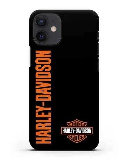 Чехол с надписью Harley-Davidson и логотипом силиконовый для iPhone 12 mini