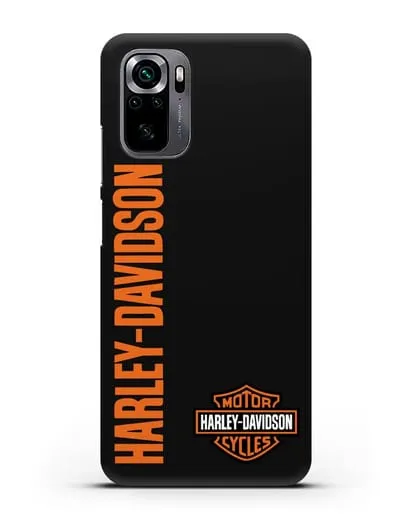 Чехол с надписью Harley-Davidson и логотипом силиконовый для Xiaomi Poco M5s