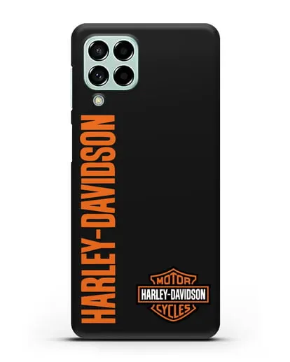 Чехол с надписью Harley-Davidson и логотипом силиконовый для Samsung Galaxy M53 [SM-M536]