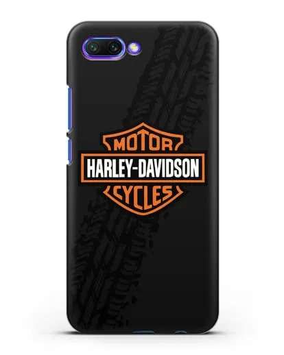 Чехол с логотипом Harley-Davidson и протектором шин силиконовый для Honor 10