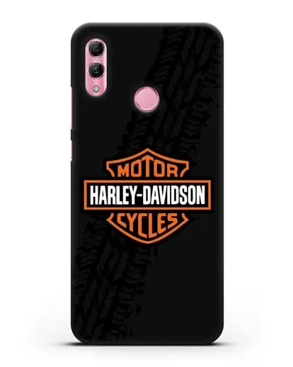 Чехол с логотипом Harley-Davidson и протектором шин силиконовый для Honor 10 Lite