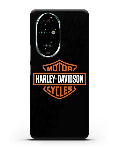 Чехол с логотипом Harley-Davidson и протектором шин силиконовый для Honor 200 Pro