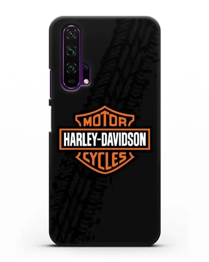 Чехол с логотипом Harley-Davidson и протектором шин силиконовый для Honor 20 Pro