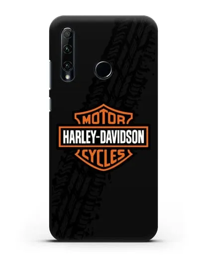 Чехол с логотипом Harley-Davidson и протектором шин силиконовый для Honor 20e