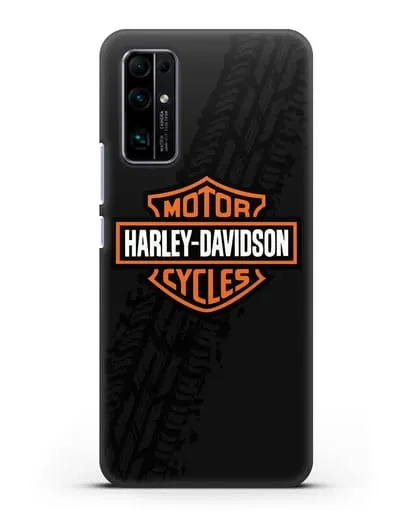 Чехол с логотипом Harley-Davidson и протектором шин силиконовый для Honor 30 Premium