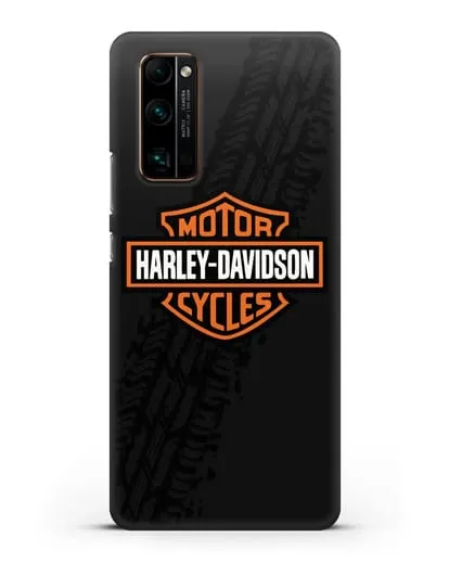 Чехол с логотипом Harley-Davidson и протектором шин силиконовый для Honor 30 Pro