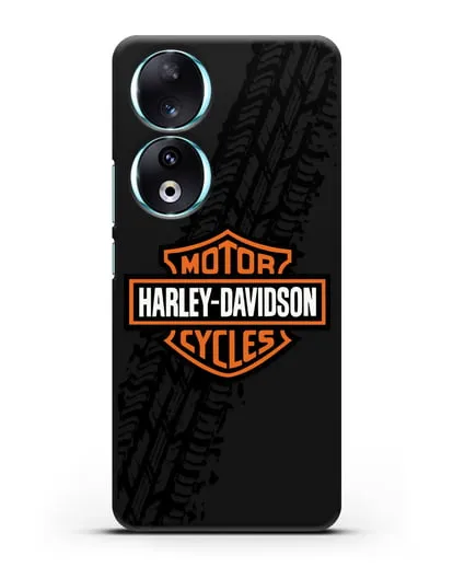 Чехол с логотипом Harley-Davidson и протектором шин силиконовый для Honor 90