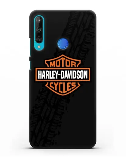 Чехол с логотипом Harley-Davidson и протектором шин силиконовый для Honor 9C