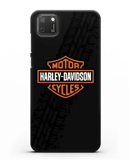 Чехол с логотипом Harley-Davidson и протектором шин силиконовый для Honor 9S