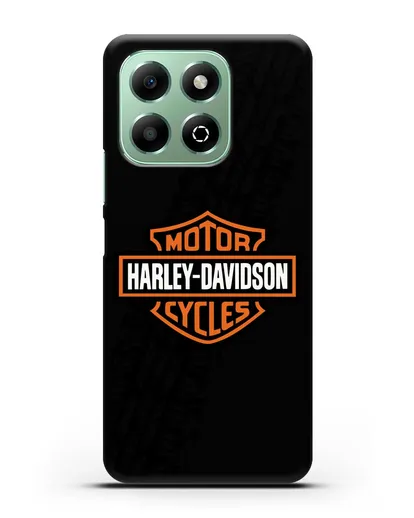 Чехол с логотипом Harley-Davidson и протектором шин силиконовый для Honor X6b