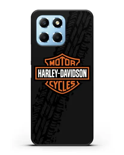 Чехол с логотипом Harley-Davidson и протектором шин силиконовый для Honor X6