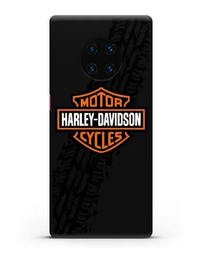 Чехол с логотипом Harley-Davidson и протектором шин силиконовый для Huawei Mate 30 Pro