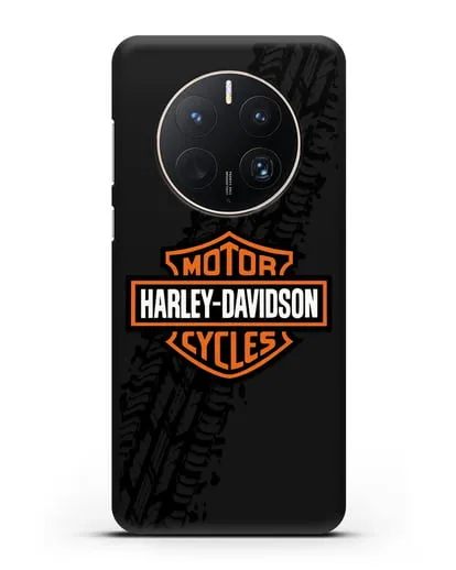 Чехол с логотипом Harley-Davidson и протектором шин силиконовый для Huawei Mate 50