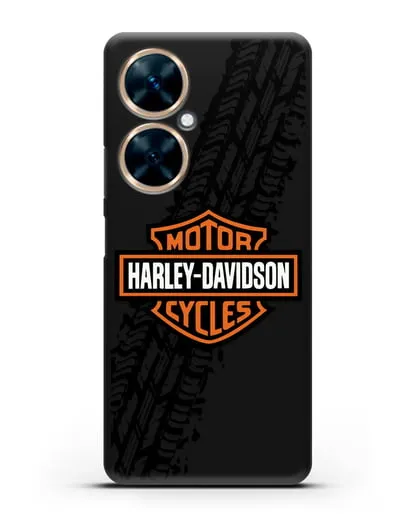 Чехол с логотипом Harley-Davidson и протектором шин силиконовый для Huawei Nova 11i