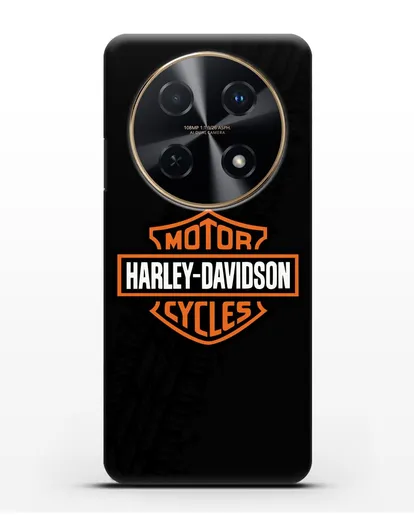 Чехол с логотипом Harley-Davidson и протектором шин силиконовый для Huawei Nova 12i