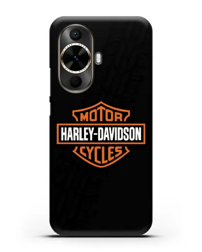 Чехол с логотипом Harley-Davidson и протектором шин силиконовый для Huawei Nova 12s