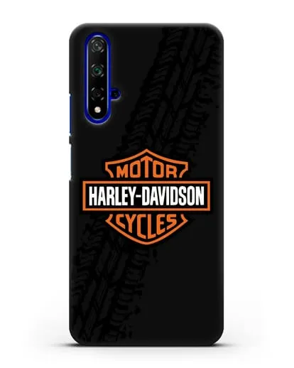 Чехол с логотипом Harley-Davidson и протектором шин силиконовый для Huawei Nova 5T